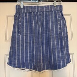 FRESH PRODUCE BLUE‎ ARWEN Stripe Cotton BEACH Skirt